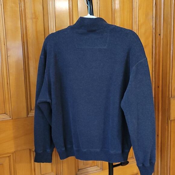 Vintage Work n’ Sport Blue Half Zip Sweatshirt Men’s Large Unisex Pullover - Picture 5 of 10